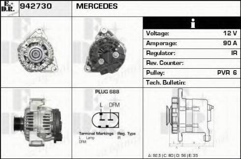 EDR 942730 - Генератор autospares.lv