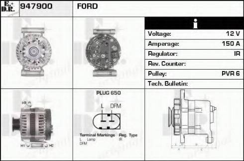 EDR 947900 - Генератор autospares.lv