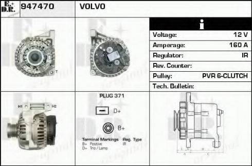 EDR 947470 - Генератор autospares.lv