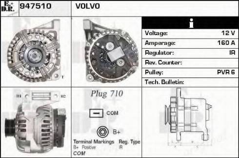 EDR 947510 - Генератор autospares.lv