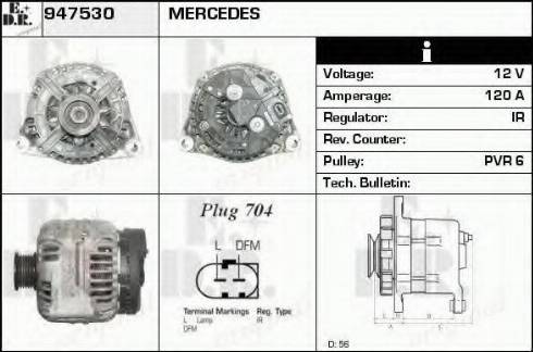 EDR 947530 - Генератор autospares.lv