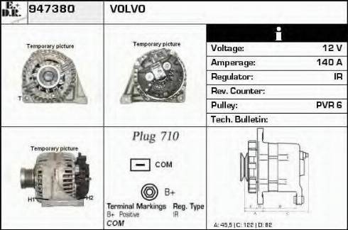 EDR 947380 - Генератор autospares.lv