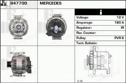 EDR 947700 - Генератор autospares.lv