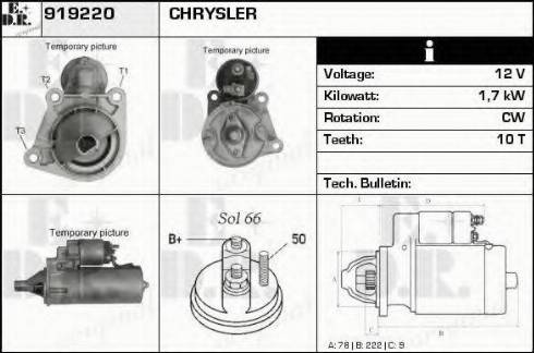 EDR 919220 - Стартер autospares.lv