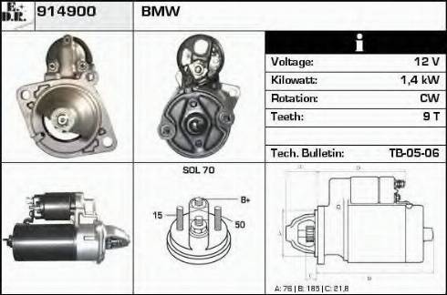 EDR 914900 - Стартер autospares.lv