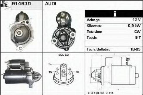 EDR 914630 - Стартер autospares.lv