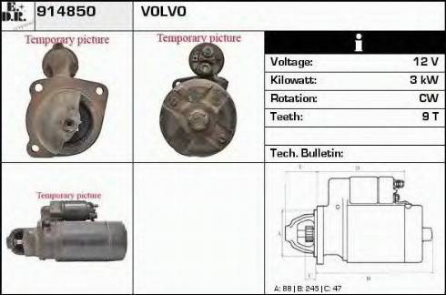 EDR 914850 - Стартер autospares.lv