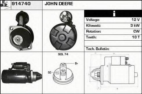 EDR 914740 - Стартер autospares.lv