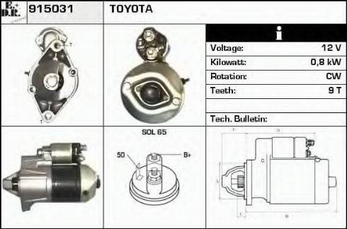 EDR 915031 - Стартер autospares.lv