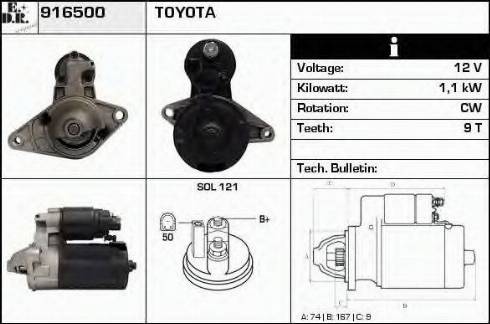 EDR 916500 - Стартер autospares.lv