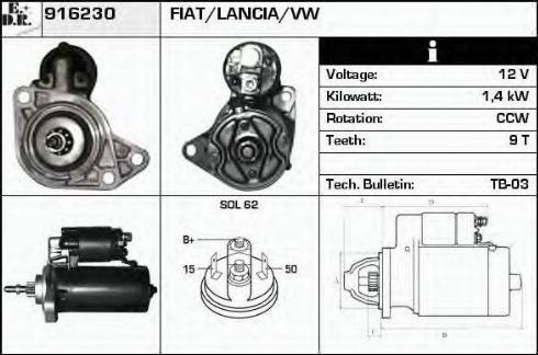 EDR 916230 - Стартер autospares.lv