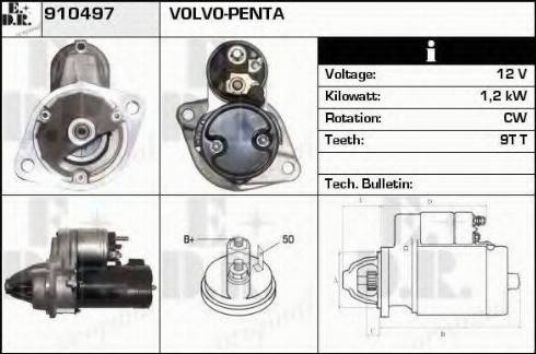 EDR 910497 - Стартер autospares.lv