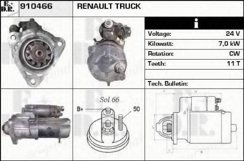 EDR 910466 - Стартер autospares.lv