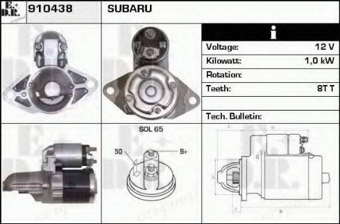 EDR 910438 - Стартер autospares.lv