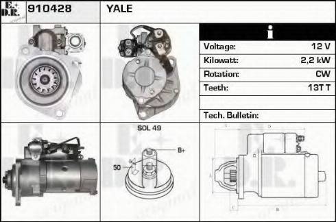 EDR 910428 - Стартер autospares.lv