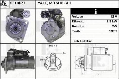 EDR 910427 - Стартер autospares.lv