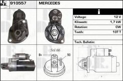 EDR 910557 - Стартер autospares.lv