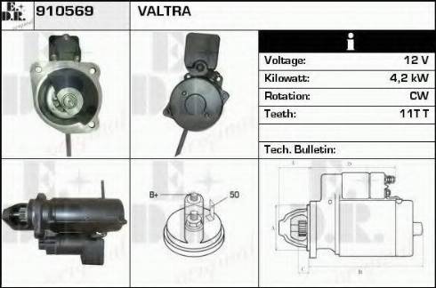 EDR 910569 - Стартер autospares.lv