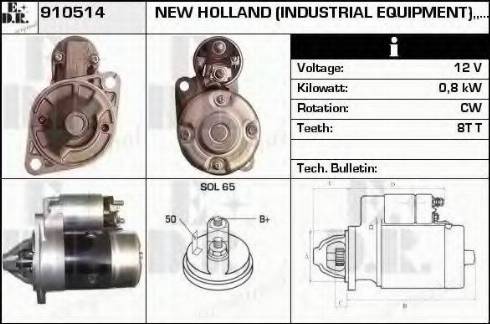 EDR 910514 - Стартер autospares.lv