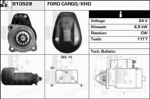 EDR 910528 - Стартер autospares.lv