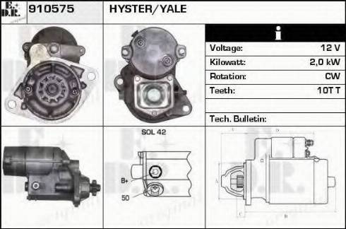 EDR 910575 - Стартер autospares.lv