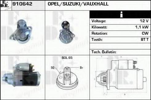 EDR 910642 - Стартер autospares.lv