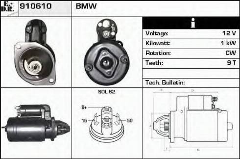 EDR 910610 - Стартер autospares.lv