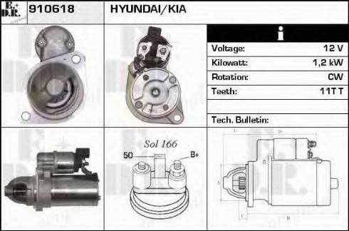 EDR 910618 - Стартер autospares.lv