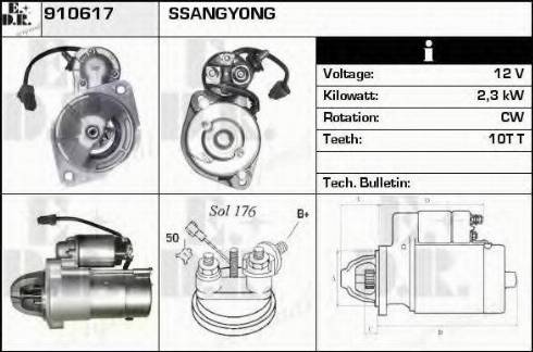 EDR 910617 - Стартер autospares.lv