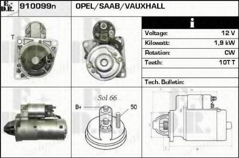 EDR 910099N - Стартер autospares.lv