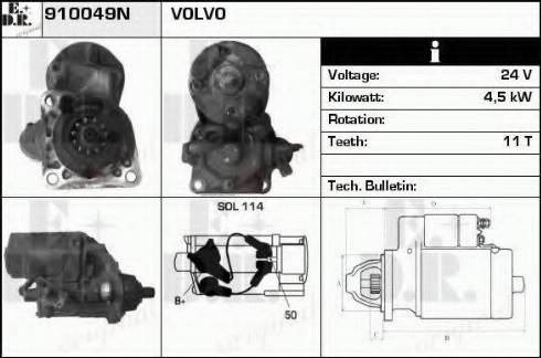 EDR 910049N - Стартер autospares.lv