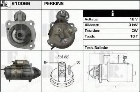 EDR 910066 - Стартер autospares.lv