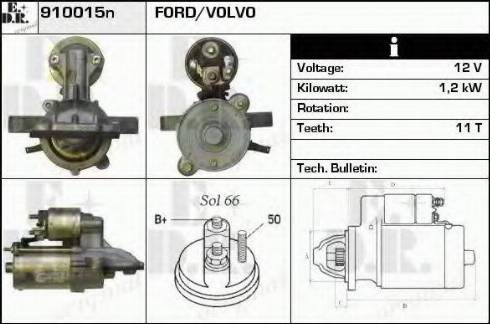 EDR 910015N - Стартер autospares.lv