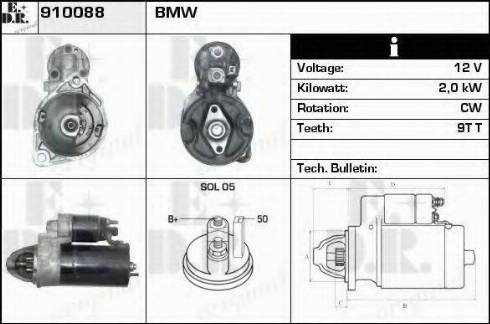 EDR 910088 - Стартер autospares.lv