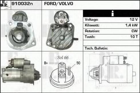 EDR 910032N - Стартер autospares.lv