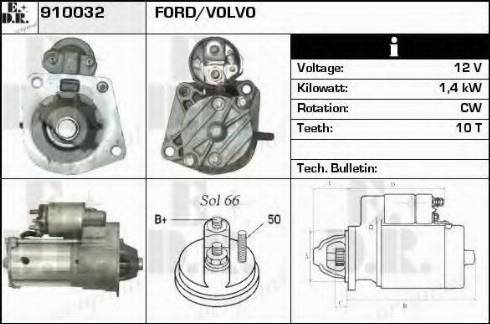 EDR 910032 - Стартер autospares.lv