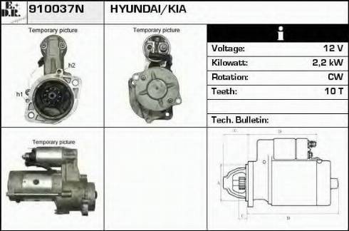 EDR 910037N - Стартер autospares.lv