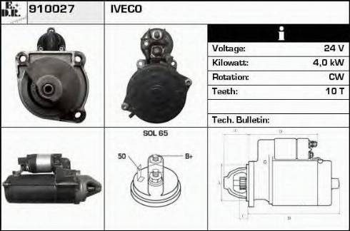 EDR 910027 - Стартер autospares.lv