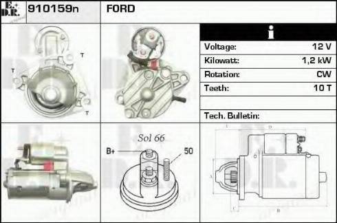 EDR 910159N - Стартер autospares.lv