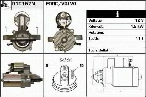 EDR 910157N - Стартер autospares.lv