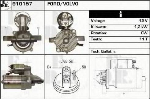 EDR 910157 - Стартер autospares.lv