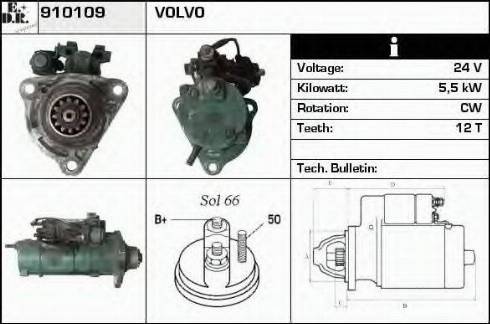 EDR 910109 - Стартер autospares.lv