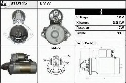 EDR 910115 - Стартер autospares.lv