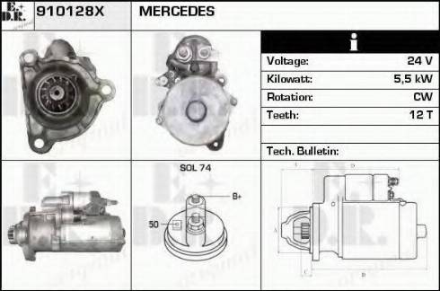 EDR 910128X - Стартер autospares.lv