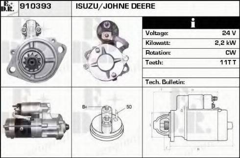 EDR 910393 - Стартер autospares.lv