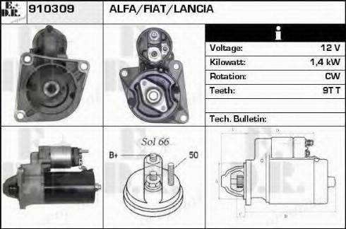 EDR 910309 - Стартер autospares.lv