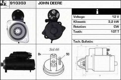 EDR 910303 - Стартер autospares.lv