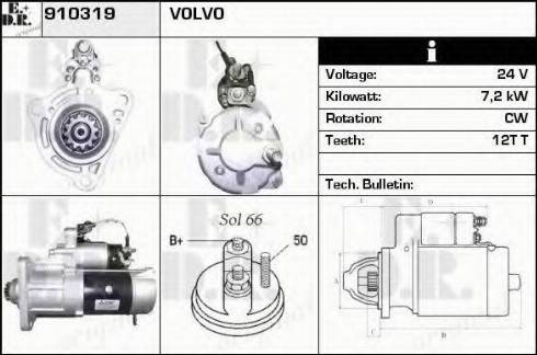 EDR 910319 - Стартер autospares.lv