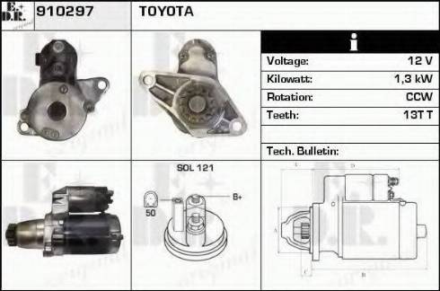 EDR 910297 - Стартер autospares.lv