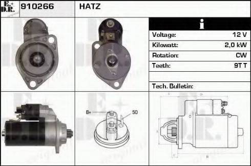 EDR 910266 - Стартер autospares.lv